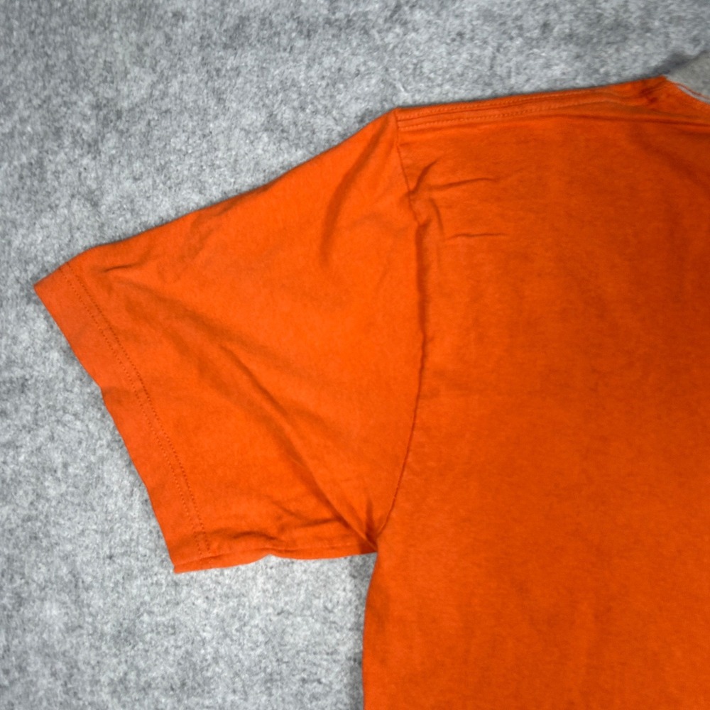 Timberland T Shirt Mens Large Orange Graphic Ringer Tee Gorpcore Outdoors - Picture 12 of 13